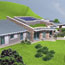 progettazione villa con irraggiamento solare
