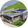 Villa con soluzioni ad alto irraggiamento solare
